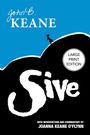 Oben "John B. Keane", darunter "Sive". Ein Mädchen steht auf einem Hügel. Text: "Large Print Edition".