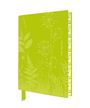 Der Text lautet "2027". Ein hellgrünes Notizbuch mit floralen Mustern und stilisierten Pflanzen im Cover-Design.