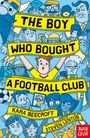 "The Boy Who Bought A Football Club" in großen Buchstaben, umgeben von fröhlichen Menschen in gelben Trikots.