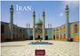 "Iran 2027, CASAES EDITION" steht vor einer bunten Moschee mit Minaretten und glänzender Kuppel.