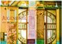 Texte: „JUGENDSTIL 2027“, „CASARES EDITION“. Art-Nouveau-Raum mit verzierten Säulen und Buntglasfenstern.