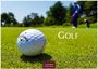 Text: "Golf 2027", "Casares Edition". Vordergrund: Golfball auf grünem Rasen. Hintergrund: Golfer in unscharfer Naturkulisse.