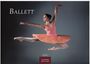 Text: Ballett, 2027, Casares Edition. Eine Ballerina in einem rosa Trikot und Tutu springt elegant in der Luft.