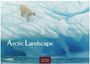 Text: „Arctic Landscape", „2027“, „CASARES EDITION“. Ein Eisbär läuft über schroffe, blaue Eisschollen.