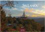 Text: "Sri Lanka", "2027", "CASARES EDITION". Eine große Stupa auf einem Hügel, umgeben von üppiger Vegetation, bei Sonnenuntergang.