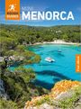 "MINI MENORCA" in großen Buchstaben, oben links ein Logo mit "ROUGH GUIDES". Ein Bild zeigt eine idyllische Bucht auf Menorca.