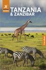 Oben "ROUGH GUIDES TANZANIA & ZANZIBAR". Unten Zebras und Giraffe auf grasbewachsener Ebene.