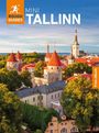 „MINI TALLINN“ und „Free eBook“. Logo „ROUGH GUIDES“. Alte Stadt mit roten Dächern und Türmen, umgeben von Bäumen.