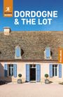 Oben steht "Dordogne & The Lot." Unten sieht man ein Haus mit blauen Fensterläden und Topfbäumen.