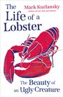 Text: "The Life of a Lobster" und "The Beauty of an Ugly Creature". Illustration eines roten Hummers.