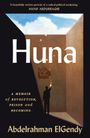 „Huna: A Memoir of Revolution, Prison and Becoming“ von Abdelrahman ElGendy. Illustration: Mann blickt zum Himmel in Raum.
