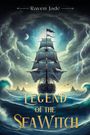 "Legend of the Sea Witch" oben "Raven Jade". Segelschiff auf stürmischer See, Blitz und Mond im Hintergrund.