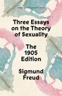 Text: "Three Essays on the Theory of Sexuality, The 1905 Edition, Sigmund Freud." Aquarell-Illustration in sanften Farben.