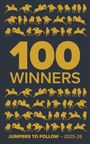 Text: „100 Winners“ und „Jumpers to Follow – 2025-26“.  
Silhouetten von springenden Pferden.