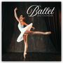 „Ballet 2027 Calendar“ steht in eleganter Schrift. Eine Ballerina im weißen Kleid in einer anmutigen Pose.