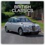 Text: "2027 Calendar" und "British Classics". Ein klassisches, silbernes Auto auf einer ländlichen Straße.