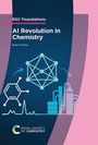 "AI Revolution in Chemistry" von Brian McKew. Grafiken zeigen chemische Symbole, Molekülstrukturen und technische Geräte.