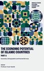 "THE ECONOMIC POTENTIAL OF ISLAMIC COUNTRIES" in Großbuchstaben. Bunte, geometrische Muster formen dekorative Motive.