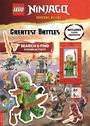 Buster Books: LEGO® NINJAGO®: Greatest Battles Search and Find Activity Book (with Lloyd minifigure and Golden Saber), Buch