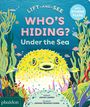 Titel: "Who's Hiding? Under the Sea". Illustration: Ein Kugelfisch umgeben von buntem Meeresleben und Pflanzen.