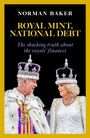 "ROYAL MINT, NATIONAL DEBT. The shocking truth about the royals' finances." Zwei gekrönte Figuren in festlicher Kleidung.