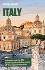 Text: "ITALY. Dolomites road trip. Insider’s guide to Italian cuisine. Five regional itineraries." Hintergrund: Stadtansicht mit Kuppeln.