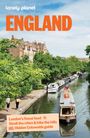 Lonely Planet England. Text: "London’s finest food. Stroll the cities & hike the hills. Hidden Cotswolds guide." Kanal mit Booten.