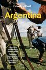 Oben "lonely planet", groß "Argentina". Text: Speakeasy in Buenos Aires, Gaucho in Pampas, Malbec in Mendoza. Gaucho auf Pferd.