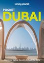 Text: "Pocket Dubai - Discover twice the city in half the time." Stahlbogen mit Skyline im Hintergrund.