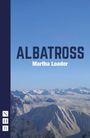 "ALBATROSS" und "Martha Loader" in großen Buchstaben über einem beeindruckenden Bergpanorama, blauer Himmel, "NHB"-Logo links.