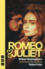 Text: "ROMEO & JULIET, William Shakespeare, a performance text adapted by Robert Icke." Zwei Menschen nah beieinander.