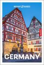 Text: Insight Guides, Free Ebook, Germany. Zwei Fachwerkhäuser mit steilen Giebeldächern, ein Brunnen davor.
