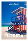 "INSIGHT GUIDES", "FREE EBOOK", "FLORIDA". Ein Rettungsturm in Rot, Weiß und Blau mit Sternen, Strand im Hintergrund.