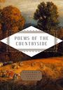 "POEMS OF THE COUNTRYSIDE" in einer eleganten weißen Raute über einer herbstlichen Landschaft mit Erntearbeitern.