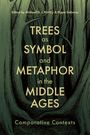 Buchtitel: "Trees as Symbol and Metaphor in the Middle Ages." Illustration von Bäumen in einem Wald.