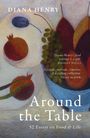 Titel: Around the Table. 52 Essays on Food & Life. Zitate: „Diana Henry’s food writing is a gift.“ Illustrationen von Obst.