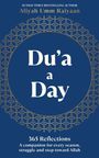 "Du’a a Day", 365 Reflections. Ein elegantes, blaues Design mit goldenen, dekorativen Mustern.