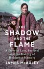 "The Shadow and the Flame" von James McAuley. Eine Frau mit Kopftuch und ein Mädchen stehen draußen, historisches Setting.