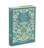 "Great Literary Sisters" von Janet Phillips. Ein Buch mit floralen Mustern in Blau und Creme auf dem Einband.