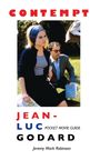 Text: "CONTEMPT", "JEAN-LUC GODARD", "Pocket Movie Guide", "Jeremy Mark Robinson". Zwei Personen im Freien, Frau sitzend, Mann steht.