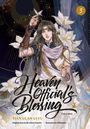 "Heaven Official's Blessing", Band 3, Illustration eines eleganten Charakters mit Blumen und Schmetterling.