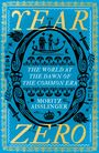 „YEAR ZERO“, „THE WORLD AT THE DAWN OF THE COMMON ERA“, „MORITZ AISSLINGER“. Illustration mit antiken Symbolen.