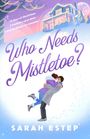 "Who Needs Mistletoe?" Ein Paar umarmt sich im Schnee vor geschmücktem Haus bei Dämmerung.