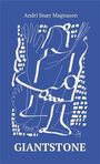 Buchtitel: "Giantstone" von Andri Snær Magnason. Weiße, abstrakte Linienfigur auf blauem Hintergrund.