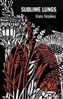 "Sublime Lungs", Kate Noakes. Illustration von stilisierten Blumen in Weiß und Rot auf schwarzem Hintergrund.