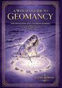 "A Witch's Guide to Geomancy" von Kathy Rowan. Illustration: Frau zeichnet Symbole im Sand am Strand.