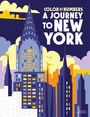 „Color by Numbers: A Journey to New York.“ Illustration von New Yorks Skyline in kräftigen Farben.