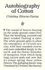 Cristina Rivera Garza: Autobiography of Cotton, Buch