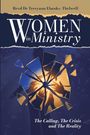 Eine Illustration mit Text: "Women in Ministry" und "The Calling, The Crisis and The Reality". Ein zersplitterter Spiegel.