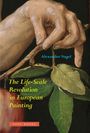 Text: Alexander Nagel, The Life-Scale Revolution in European Painting, ZONE BOOKS. 

Illustration: Hand hält Ast mit Apfel und Blättern.